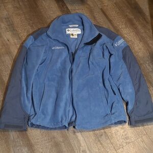Women's Columbia Titanium fleece jacket in light blue size large